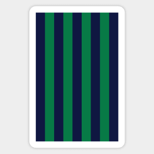 Leeds Retro 1994 - 96 Green and Navy Striped Away Sticker